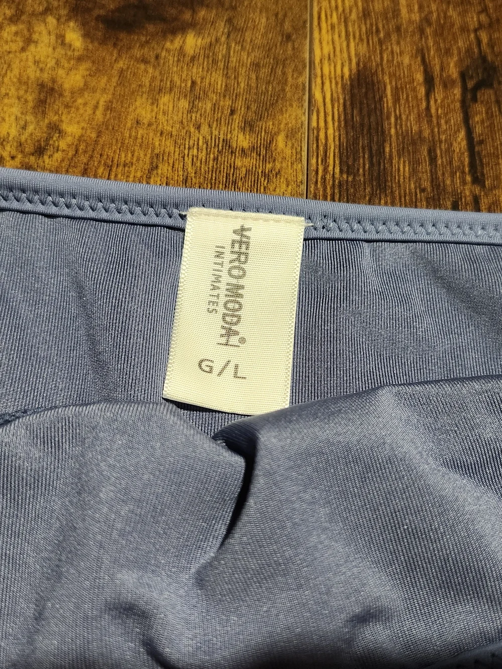 Perforated Bikini Bottom in Dusty Periwinkle NWOT